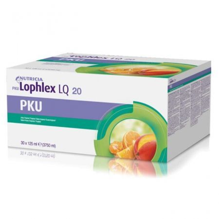 PKU Lophlex LQ płyn o smaku owoców tropikalnych w woreczkach, 30 x 125 ml